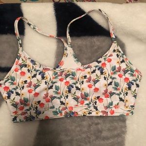 Fabletics floral sports bra